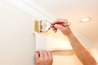 Pose de papier peint à Grans — revêtements muraux et toiles de verre